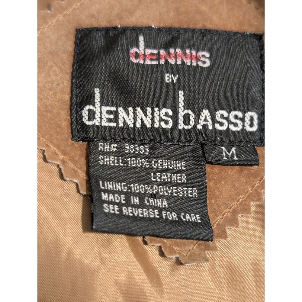Vintage‎ DENNIS BASSO Women M Suede Leather Jacket Camel Brown Southwestern - Picture 8 of 9